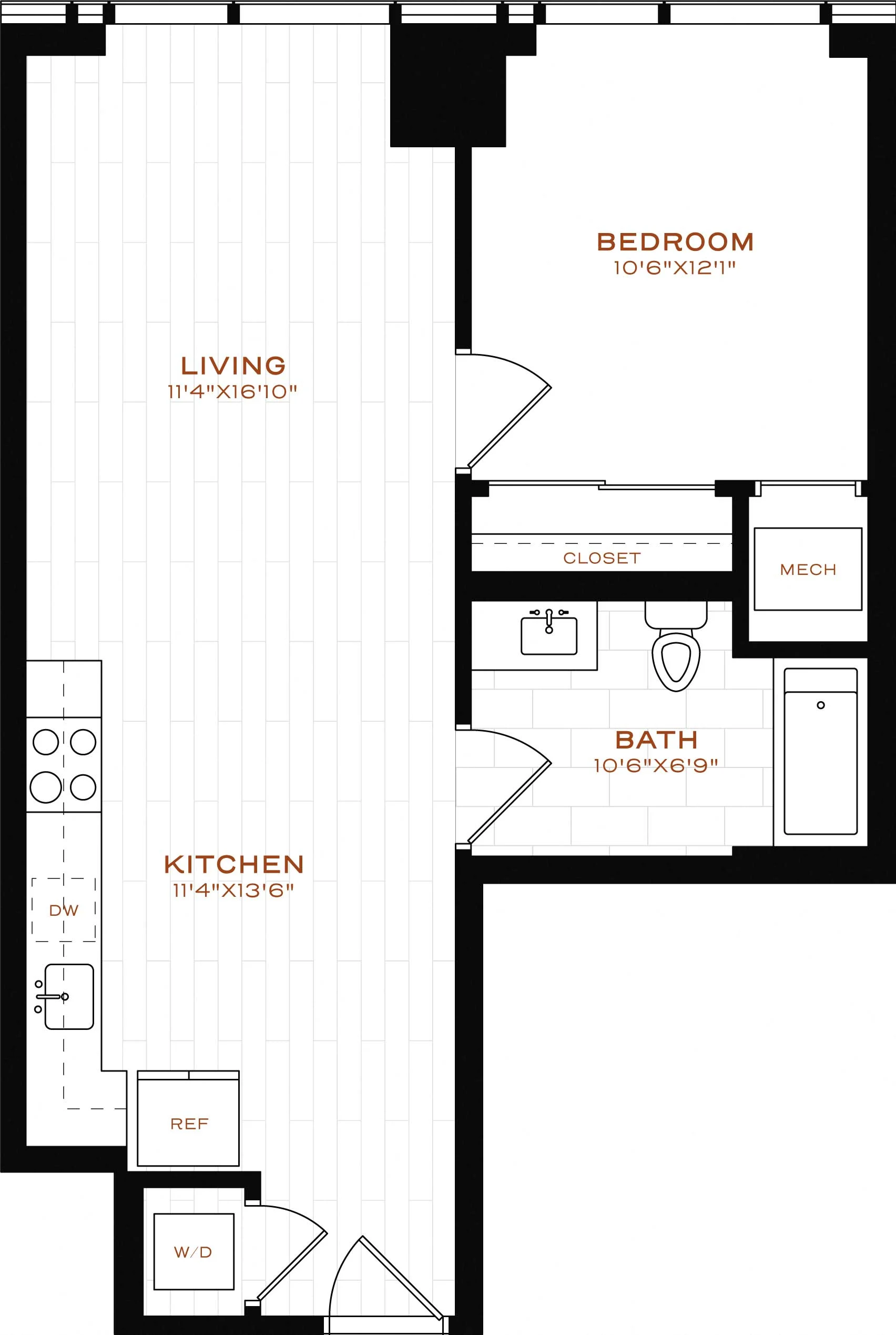 One bed image
